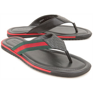 Gucci Brown 268670 Men's GG Microguccissima Sandals