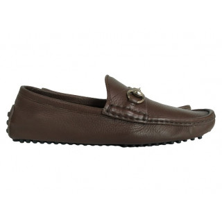 Gucci Brown Leather Horsebit Loafer