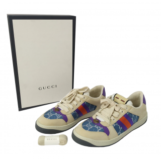 Gucci GG Web Stripe Screener Sneakers