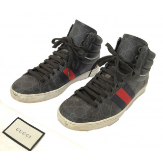 Gucci Ace Black GG High Top Sneakers