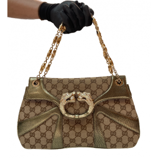 Gucci GG Monogram Canvas Messenger Bag (Tom Ford) For Sale at