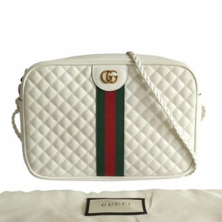 Gucci Trapuntata Web Quilted Camera Small Leather Bag