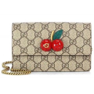Gucci GG Supreme Mini Cherries Chain Bag
