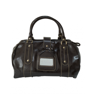 Gucci Patent Leather Vanity Boston Bag
