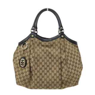 Gucci Sukey GG Monogram Canvas Shoulder Bag 