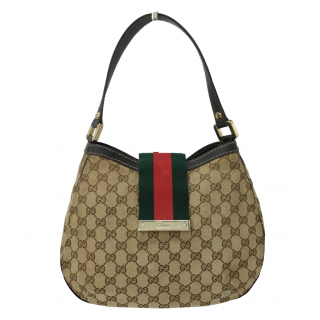 Gucci GG Canvas New Ladies Web Hobo Bag