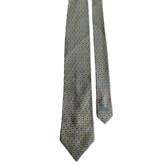Hermes Blue Silk Tie