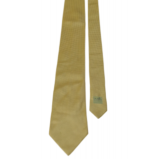 Hermes Yellow Silk Tie