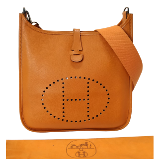 Hermes Evelyne Clemence Leather Crossbody Bag