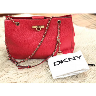 DKNY Red chain Tote