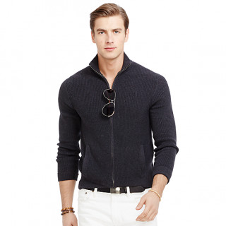 Polo Ralph Lauren Black Long Sleeve Cotton Sweater