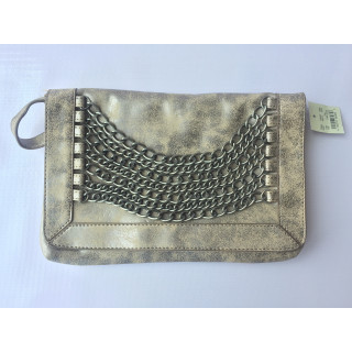 American Eagle Flap Clutch With Chains