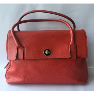 Bottega Veneta Red Flap Bag with Turnlock