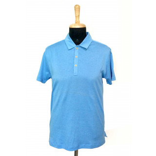 Hugo Boss Linen Cotton Slim Fit Blue Tshirt