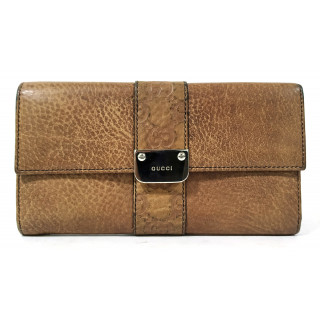 Gucci Double Snap Bifold Brown Wallet