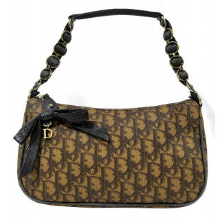 Dior Monogram Pvc Small Bow Shoulder Bag