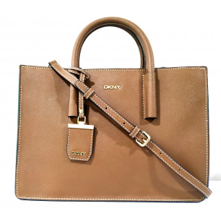 DKNY Bryant Park Tan Saffiano Leather Tote