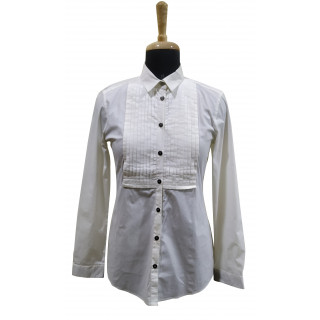 Burberry London Button down White Pattern Shirt