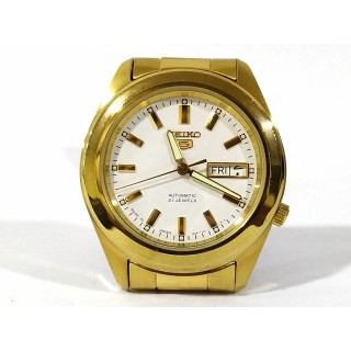 Seiko 5 Automatic 21 Jewels Gold Watch