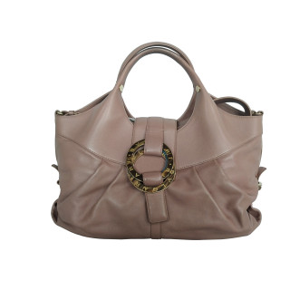 Bvlgari Chandra Pink Leather 2-Way Bag
