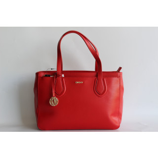 DKNY Red Leather Tote