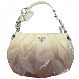 Prada Talco Vernice Sfumata Sacco Shoulder Bag 