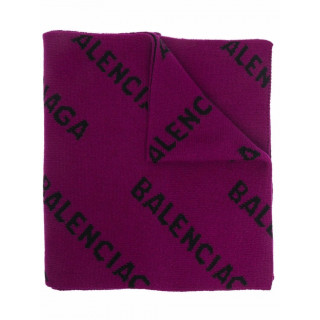 Balenciaga Allover logo organic wool scarf - INTTSB845548073