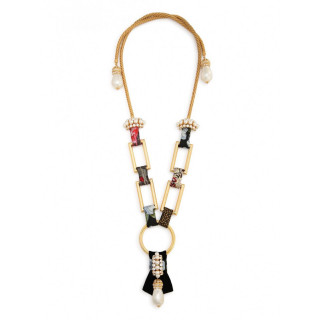DOLCE & GABBANA SHORT NECKLACE WITH PATCHWORK - INTTSB848229430