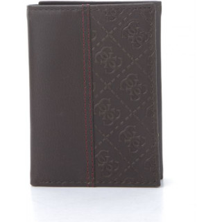 Guess Trifold Wallet for Men , Leather , Dark Brown