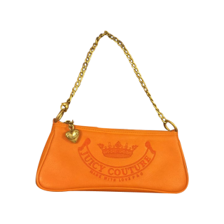 Juicy Couture Orange Signature Pochette Gold Hardware