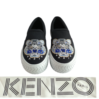 Kenzo K-Skate Tiger Canvas Slip on Sneakers