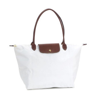 Longchamp Le Pliage Medium Beige and Brown Bag