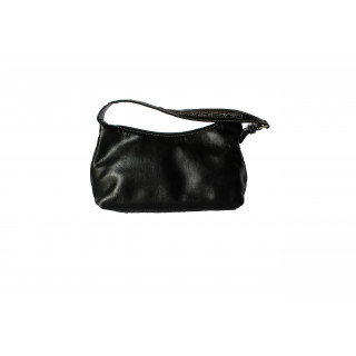 Versace Black Leather Small Shoulder Bag
