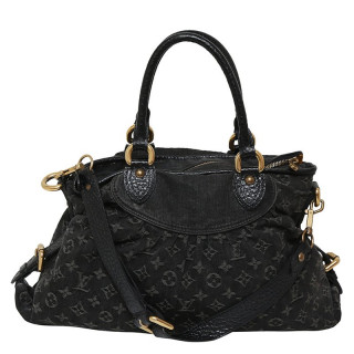 Louis Vuitton Monogram Black Denim Neo Cabby Shoulder Bag