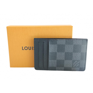 Louis Vuitton Neo Porte Cartes Damier Graphite Canvas Card Holder Wallet