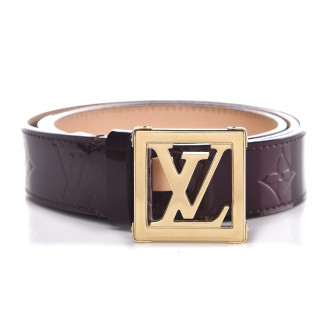 Louis Vuitton Vernis Amarante LV Frame Belt