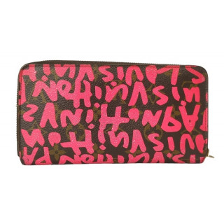 Louis Vuitton Pink Graffiti Stephen Sprouse Zippy Wallet