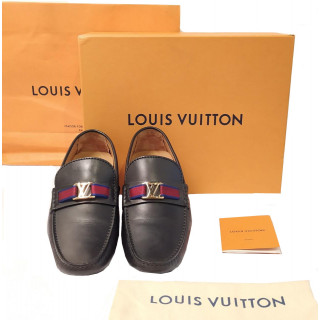 Louis Vuitton Red Epi Leather Hockenheim Moccasins Men's LV - US 11