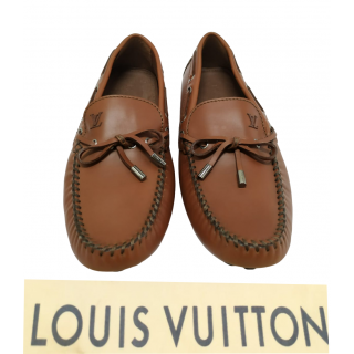 Louis Vuitton Brown Arizona Leather Knot Loafers