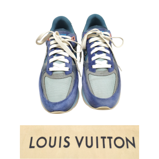 Louis Vuitton Suede Calf Leather, Canvas And Mesh Run Away Sneaker
