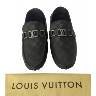 Louis Vuitton Damier Hockenheim Leather Loafers