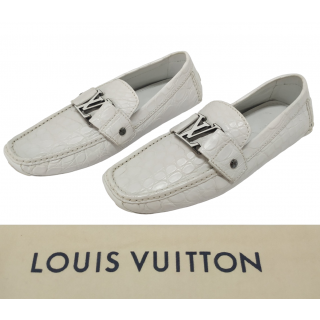 Louis Vuitton Monte Carlo Croc Leather Driving Loafer