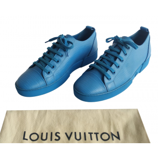 Louis Vuitton Epi Blue Leather Match Up Sneaker