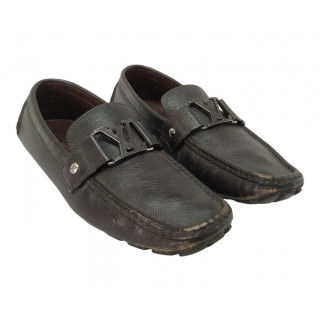 Louis Vuitton Black Leather Monte Carlo Loafers