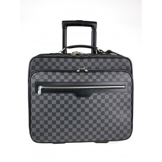 Louis Vuitton Damier Graphite Canvas Pilot Case Luggage Bag
