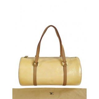 Louis Vuitton Monogram Vernis Tan Papillon Handbag