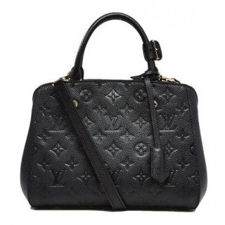 Louis Vuitton Black Monogram Empreinte V Tote BB Leather ref