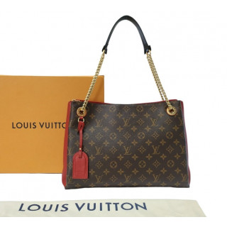 Louis Vuitton Red Monogram Canvas Leather Surene MM Bag