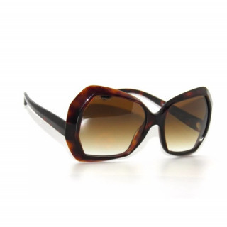 Chanel 5365 Square Havana and Brown Sunglasses