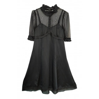 Marc Jacobs Victorian Collar Silk Dress